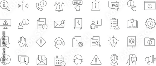 Bild auf Leinwand Information icon set