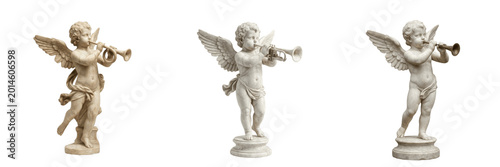 Vintage Cupid Angel Statue Classical Marble Cherub Sculpture Romantic Love Symbol Art Home Decor PNG