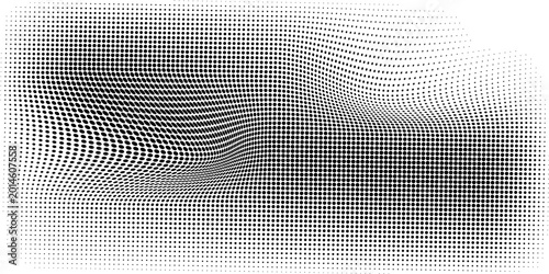 Konstfotografi Basic halftone dots effect in black and white color