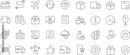 Photos Delivery icon set