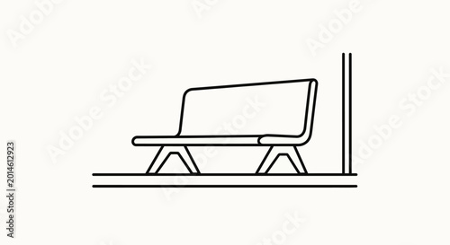 Принти на полотні Modern minimalist chair design.