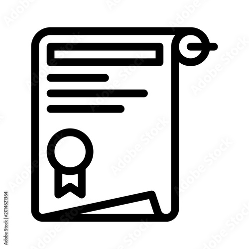 Cuadro en lienzo constitution line icon