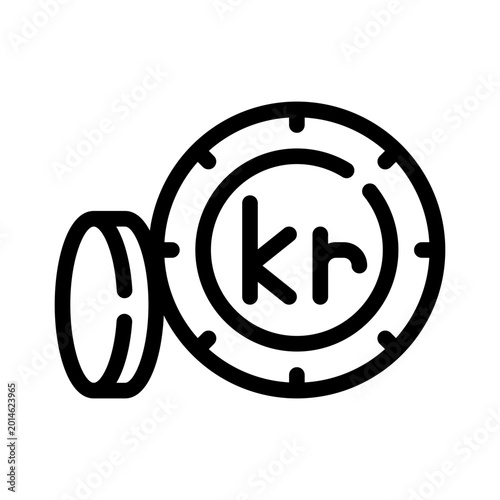 Obraz na płótnie krone line icon