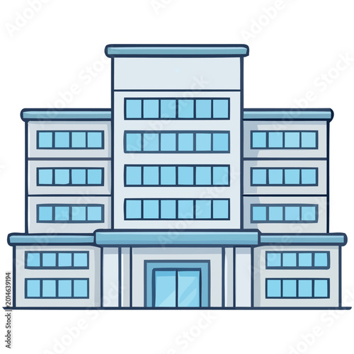 Modern Hospital Building