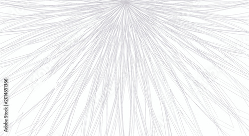 Photos Abstract radial pattern of thin, intersecting gray lines on a white background
