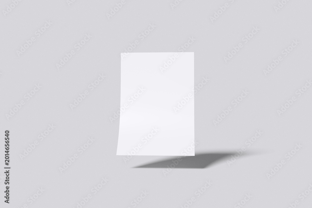 Naklejka premium Floating Flyer Blank
