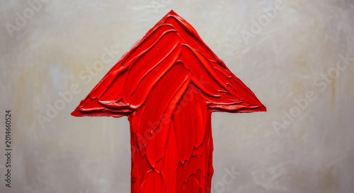 red arrow on a wall