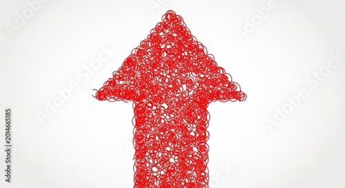 red arrow up