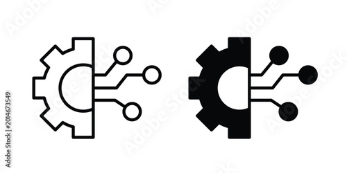 Photos advanced technology icon elements