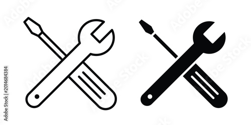 Tableau sur toile Repair icon elements. icon in trendy flat and stroke style