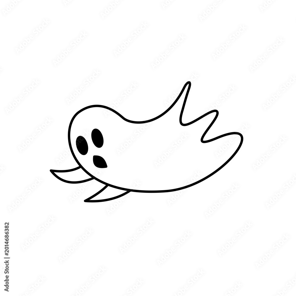 Obraz premium Cute ghost