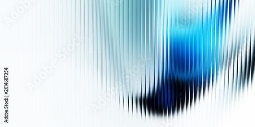Fotografía Abstract water splash with blue and white liquid motion against white background