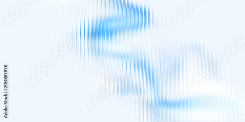 Fotografie Abstract blue light streaks creating dynamic motion blur on white background