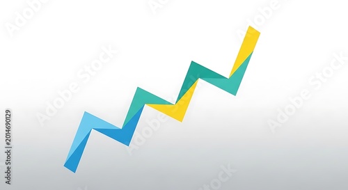 Increasing Trend Graph Line Chart.