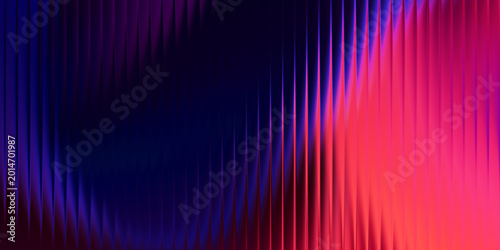 Abstract light trails with vibrant red and blue gradient background