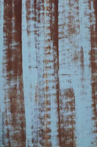 old rusty turquoise metal textured vertical background	