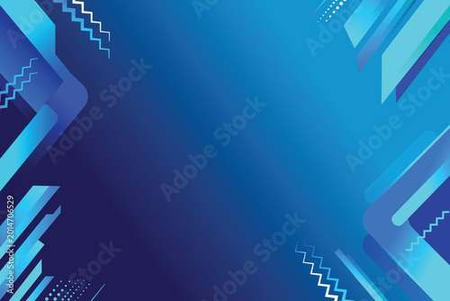 Abstract Geometric Blue Technology Background