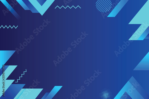 Abstract Geometric Blue Modern Background