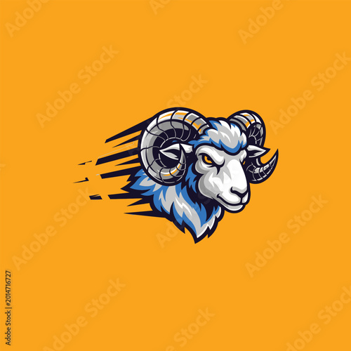 Foto Illustration of a Rams Head.