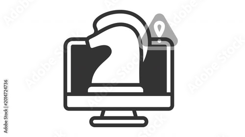 Animated trojan icon