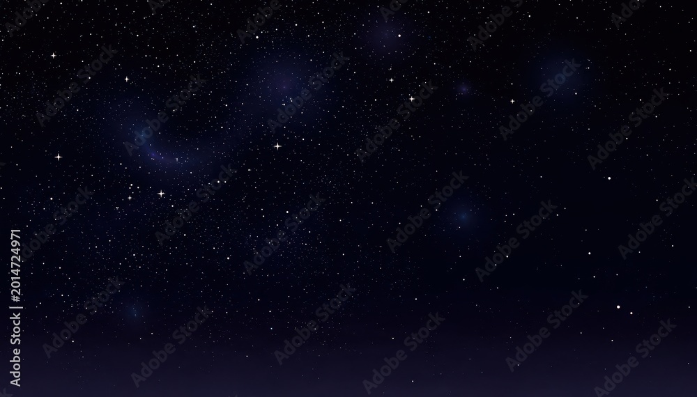 Fototapeta premium Celestial Tapestry: A mesmerizing panorama of the night sky, showcasing a myriad of twinkling stars, constellations, and the vast expanse of the cosmos.