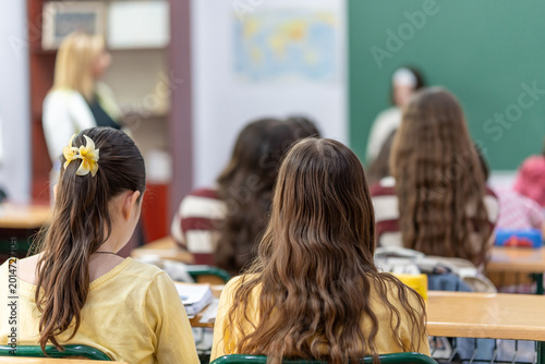 School children are actively involved in the learning process
