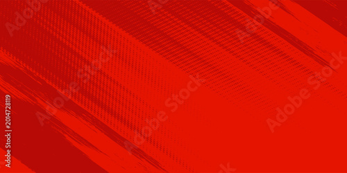 Obraz na płótnie Sports ed and crimson pop art background with halftone dots in comic style