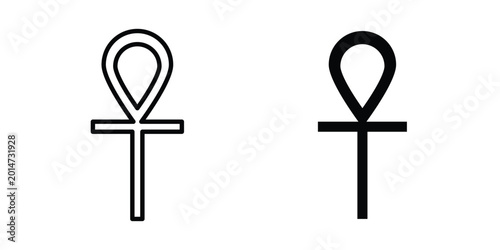 Quadro su tela Ankh icon elements pack. icons suitable for projects