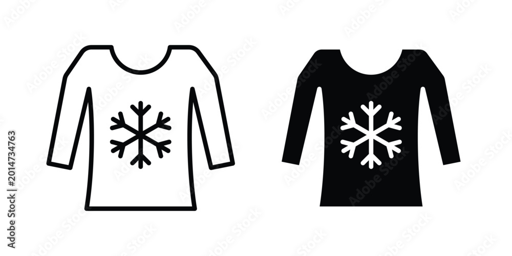 Naklejka premium Christmas sweater icon elements pack. icons suitable for projects