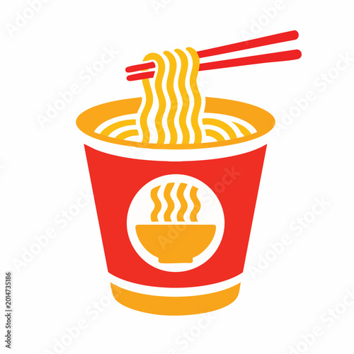 Instant noodles, cup noodles, steaming hot, Asian food, takeout