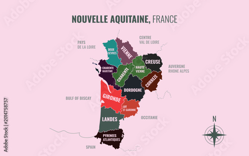 Slika na platnu 14 nouvelle aquitaine
