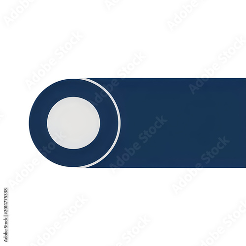 Minimalist play button icon isolated on transparent background
