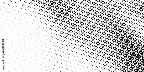 Quadro em tela Geometric pattern of black diamonds on a white background