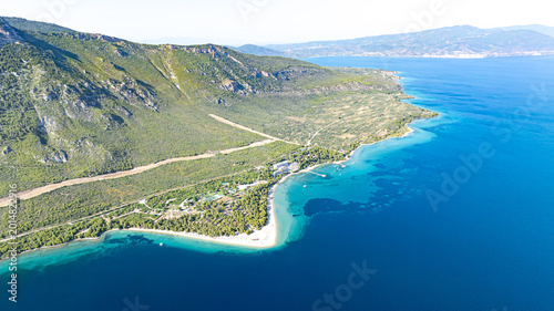 greece island eagle perspective