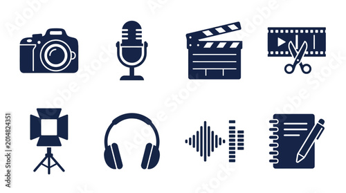 Film making and recording studio equipment.