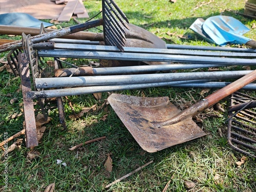 old rusty shovel