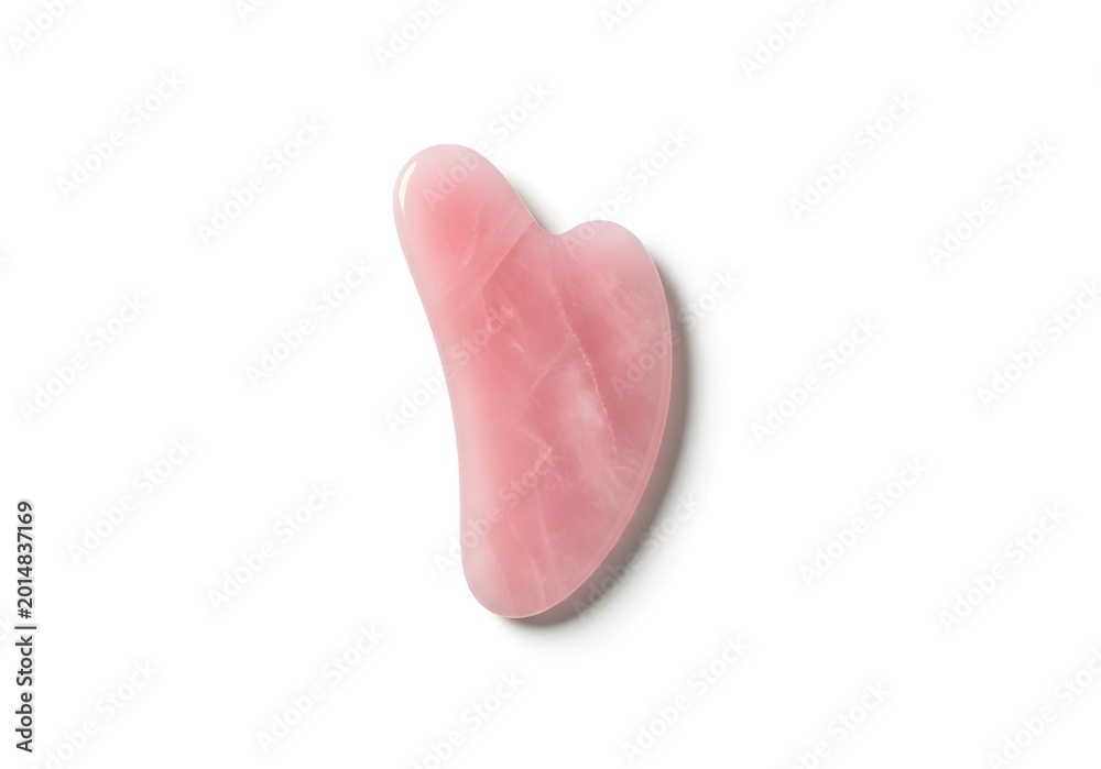 Fototapeta premium Gua sha stone isolated on white background. 
