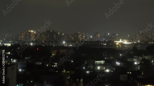 time lapse of night Mumbai city