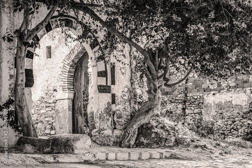 Entrée d'une maison traditionnelle en Tunisie