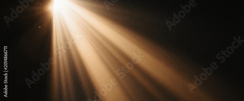 Rays of warm light in the dark