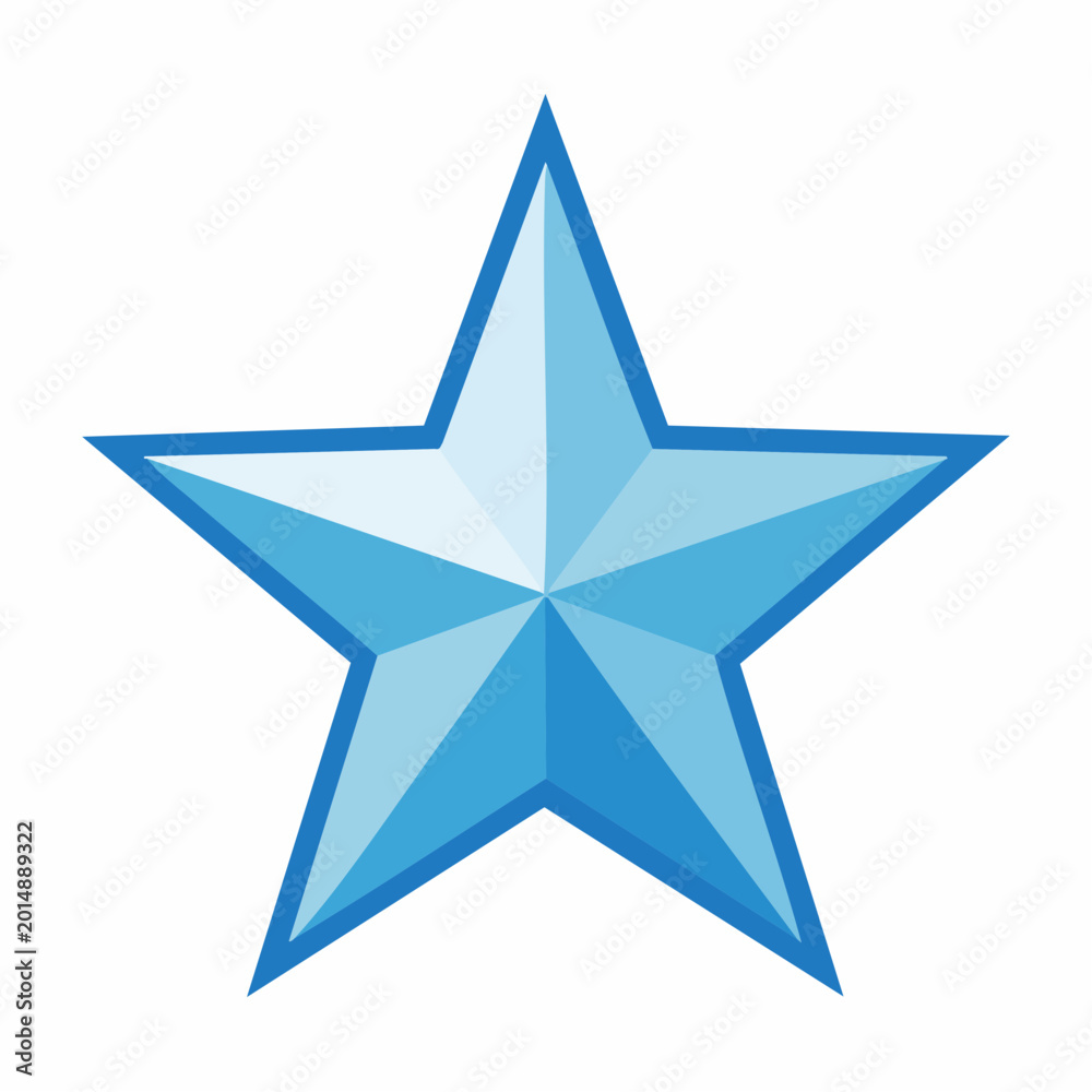 Obraz premium Blue Star Icon