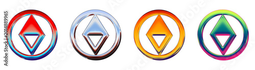 Free Download 3D icon bundle plastic style - compass north. Gps & navigation icon collection and design. High quality render design. High resolution 3D artwork. Stylized vector icon collection. - GFXLoad
