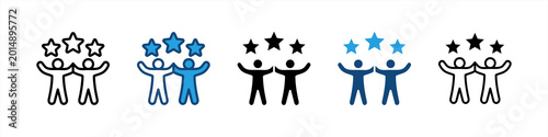 Foto Experiential icon set multiple style collection