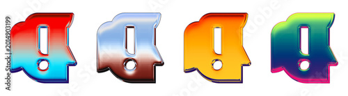 Tableau sur toile 3D rendered plastic icon pack featuring for beginner
