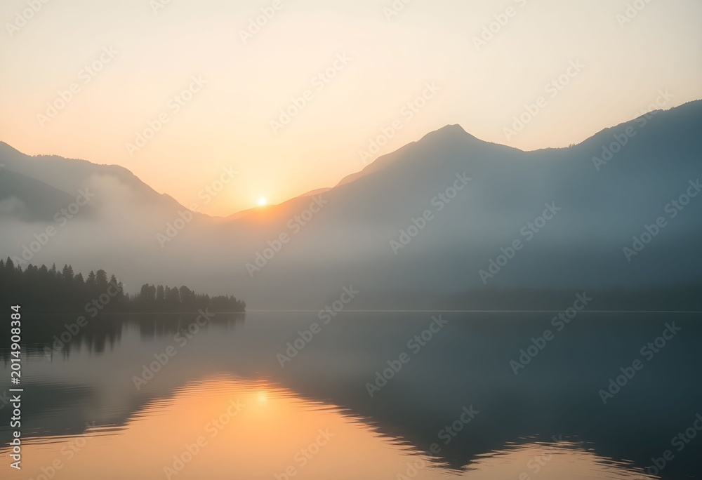 Fototapeta premium sunrise in the mountains