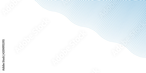 Quadro em tela Blue wave texture gradient