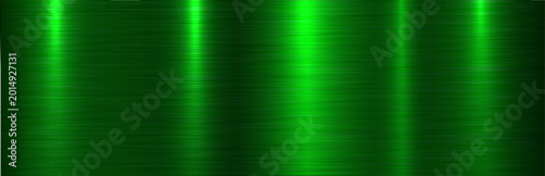 Photos Brushed metal green texture background, shiny lustrous dark metallic pattern banner