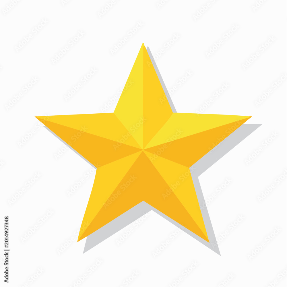 Obraz premium Golden Star Icon