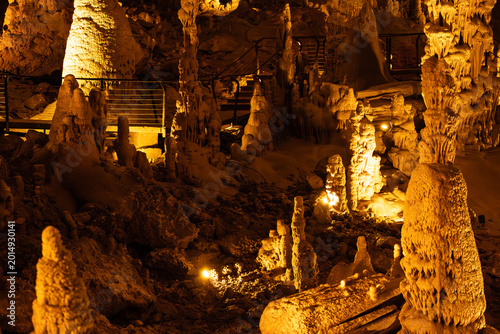 Walk through the stalactite caves of Sorek
