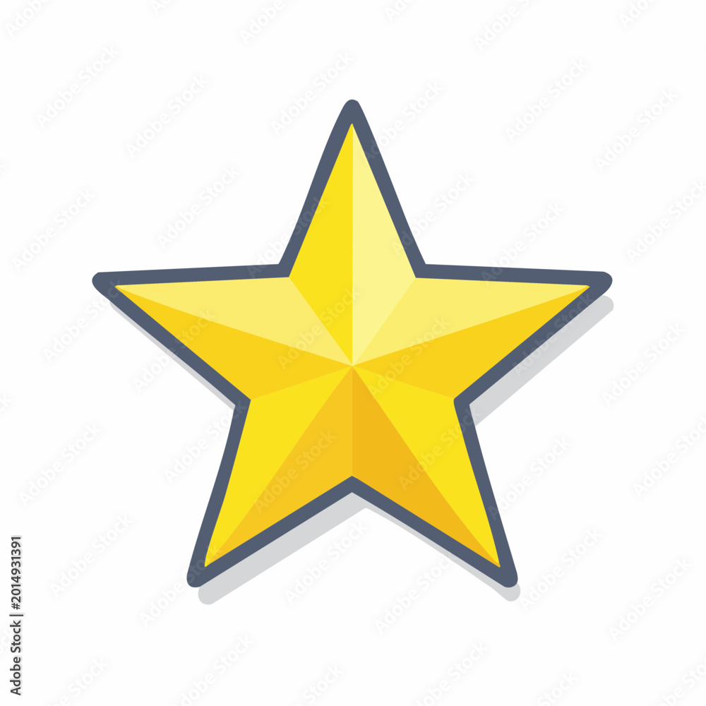 Obraz premium Golden Star Icon